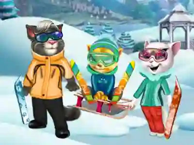 Igra Cats Winter Fun spletu