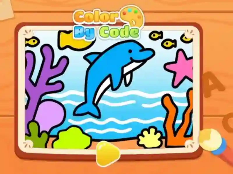 Igra Color By Code: Dolphin spletu
