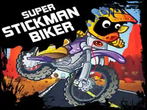 Igra Super Stickman Biker spletu