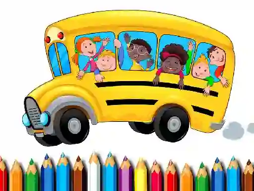 Igra School Bus Coloring Book spletu