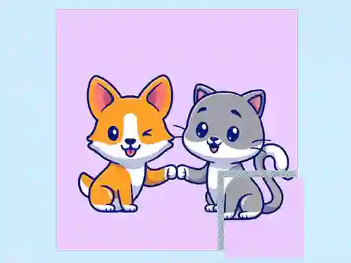 Igra Cats and Dogs Puzzle spletu