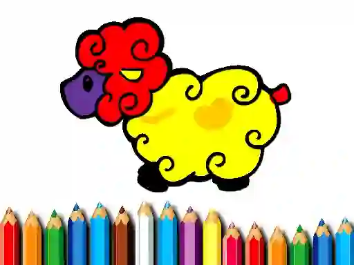 Igra Baby Sheep Coloring spletu