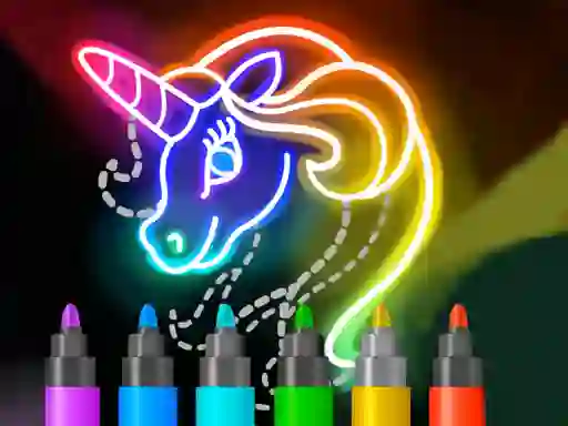 Igra Learn to Draw Glow Cartoon spletu