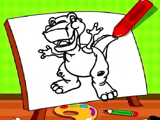 Igra Easy Kids Coloring Dinosaur spletu
