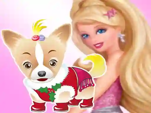 Igra Barbie's Dog Dressup spletu