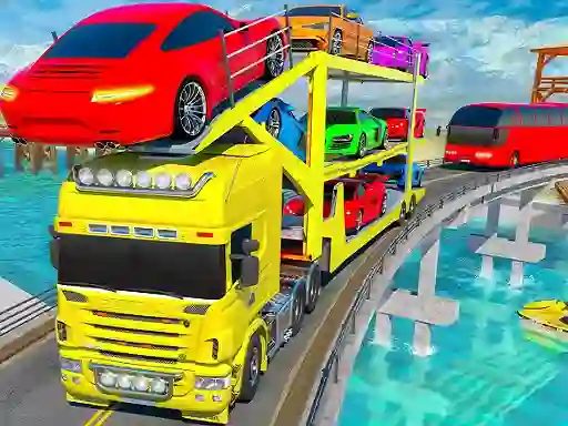 Igra Crazy Mega Car Transport Truck Game spletu