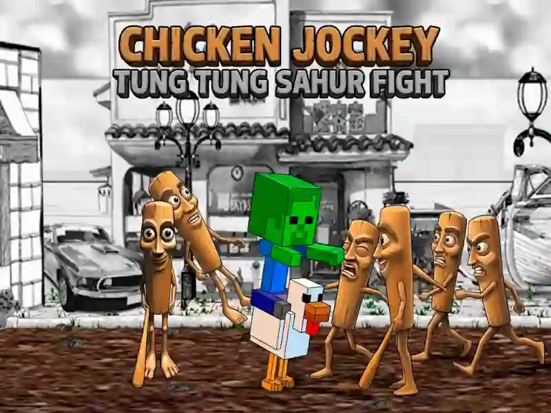Igra Chicken Jockey Tung Tung Sahur Fight spletu