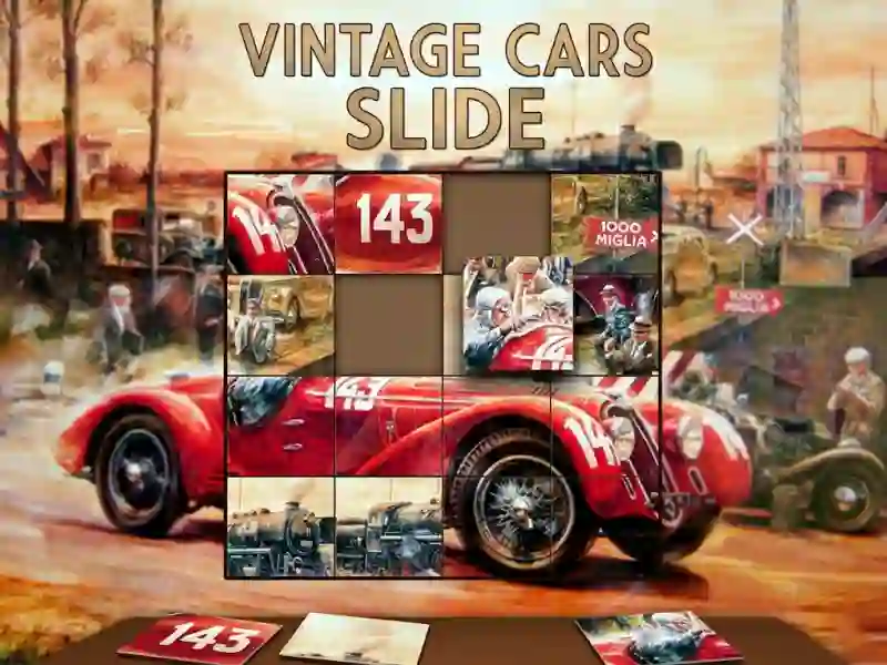 Igra Vintage Cars Slide spletu