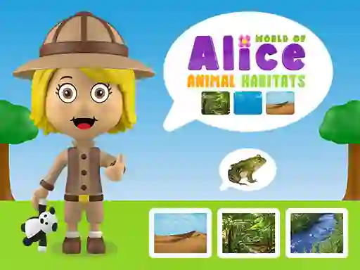 Igra World of Alice Animal Habitats spletu
