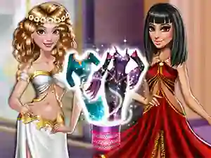 Igra Dolly Princess vs. Villain Dress Up spletu