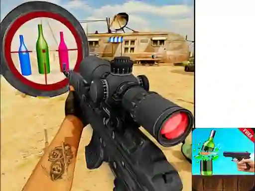 Igra Sniper Bottle Shooting spletu