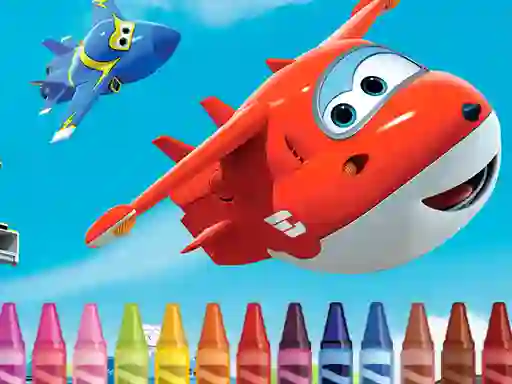 Igra Superwings Coloring spletu