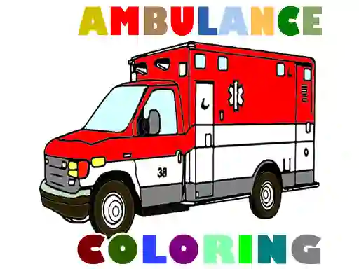 Igra Ambulance Trucks Coloring Pages spletu