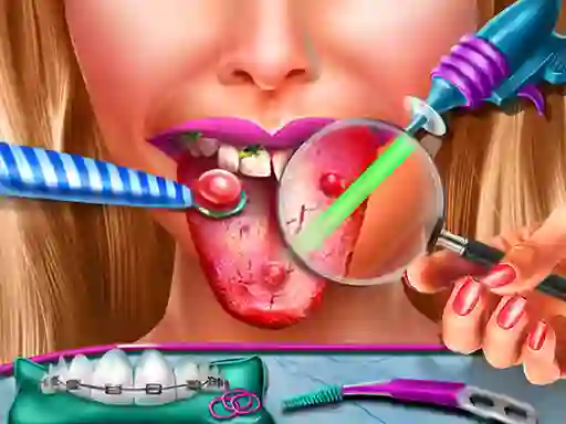 Igra Ellie Tongue Doctor spletu