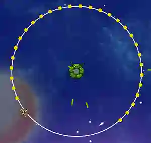 Igra Orbit Avoider spletu