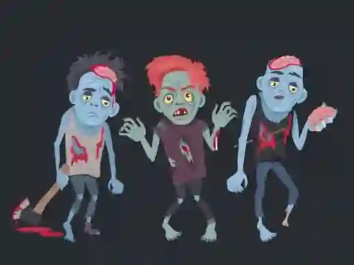 Igra Zombies and Skeletons Coloring spletu