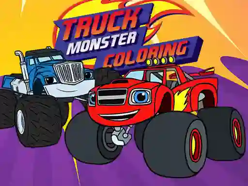 Igra Truck Monster Coloring spletu