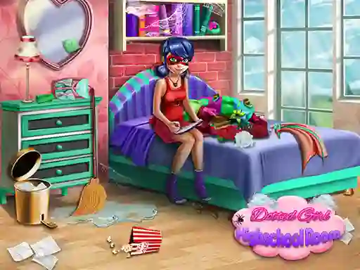 Igra Dotted Girl: Highschool room spletu