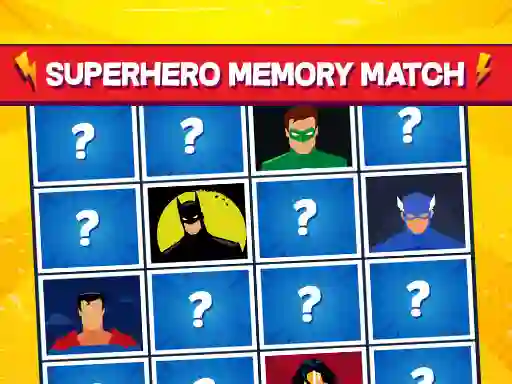 Igra Superhero Memory Match spletu