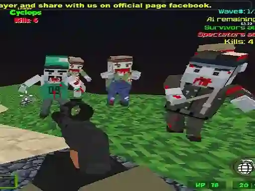 Igra Blocky Combat SWAT Zombie Survival spletu
