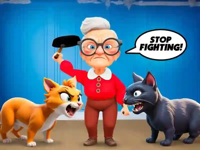 Igra Cat and Granny spletu