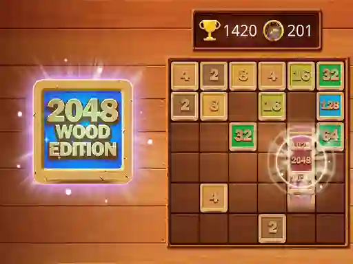 Igra 2048 Wooden Edition spletu