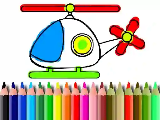 Igra Back To School Helicopter Coloring spletu