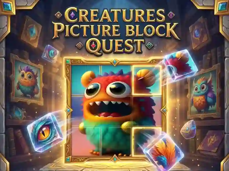 Igra Creatures Picture Block Quest spletu