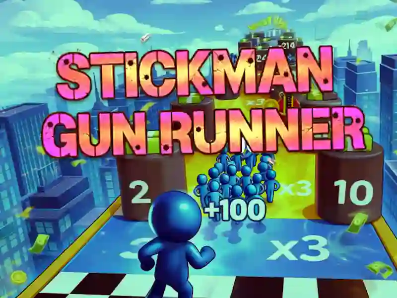 Igra Stickman Gun Runner spletu