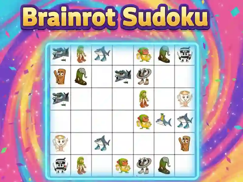 Igra Brainrot Sudoku spletu