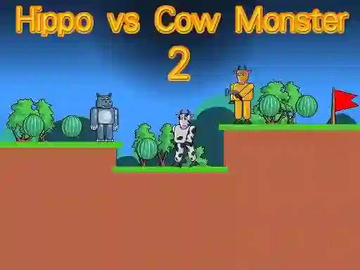 Igra Hippo vs Cow Monster 2 spletu