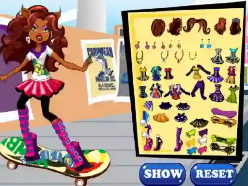 Igra Clawdeen skates spletu