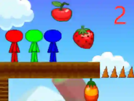 Igra Stickman Bros In Fruit Island 2 spletu