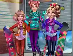Igra Princesses Winter Holiday spletu