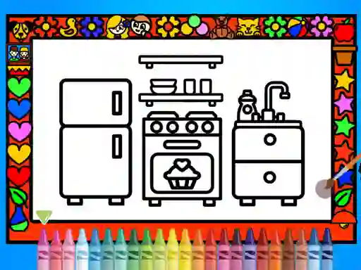 Igra Color and Decorate Rooms spletu