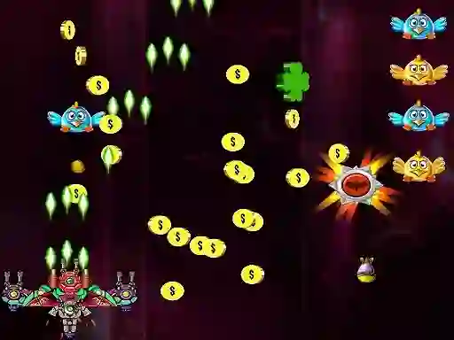 Igra Space Attack Chicken Invaders spletu