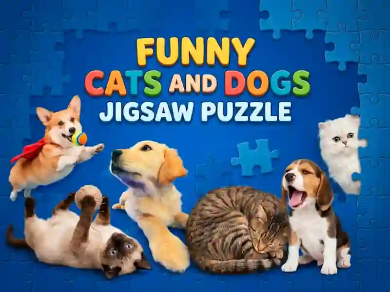 Igra Funny Cats And Dogs Jigsaw Puzzle spletu