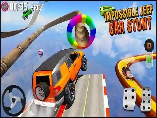 Igra GT Jeep Impossible Mega Dangerous Track spletu