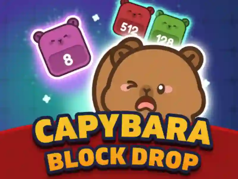 Igra Capybara Block Drop spletu