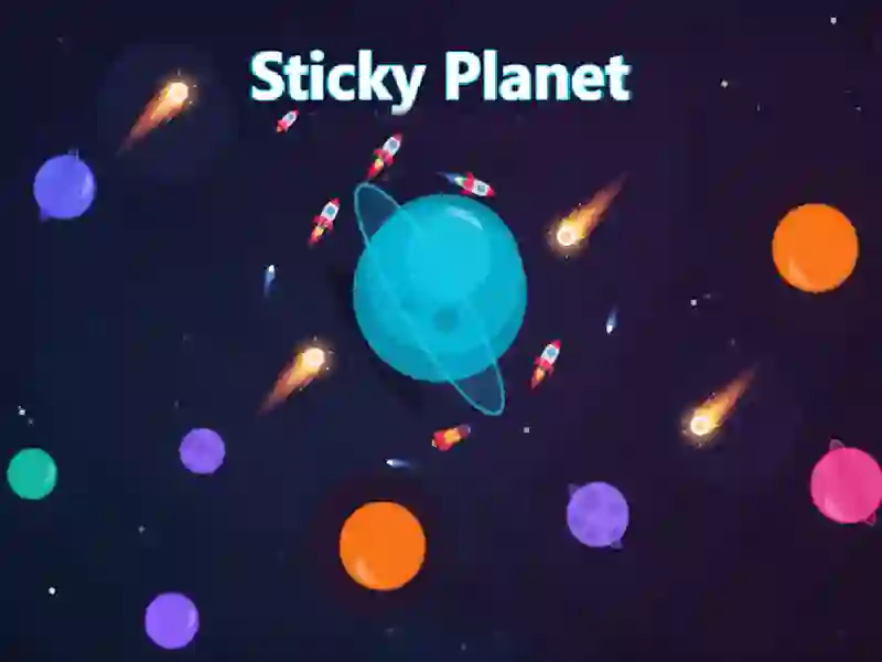 Igra Sticky Planet spletu