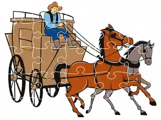 Igra Wagons Jigsaw spletu