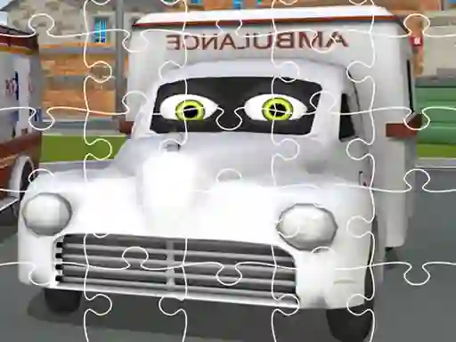 Igra Ambulance Trucks Jigsaw spletu