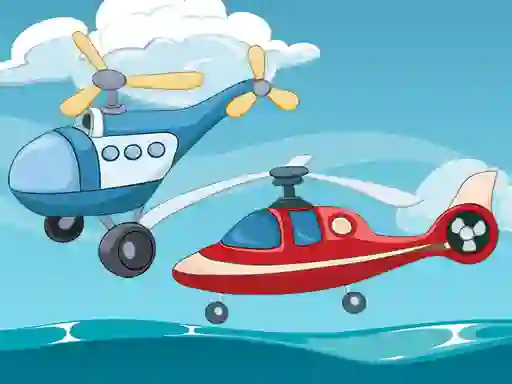 Igra Funny Helicopter Memory spletu
