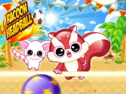 Igra Racoon Headball spletu
