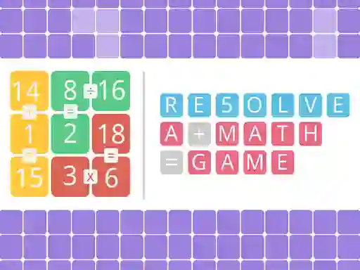 Igra Resolve a math game spletu