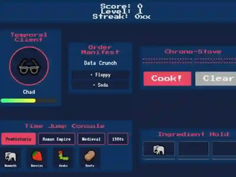 Igra Chrono Chef spletu