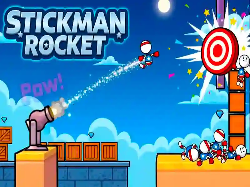 Igra Stickman Rocket spletu