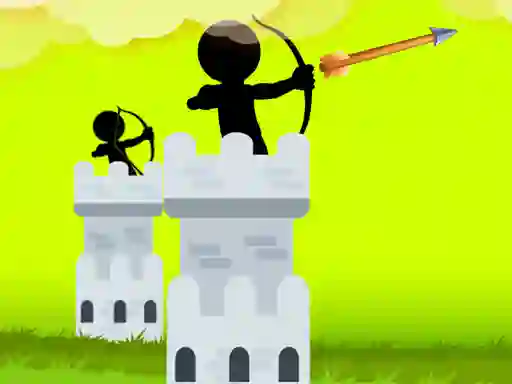 Igra Stickman Archer Castle spletu