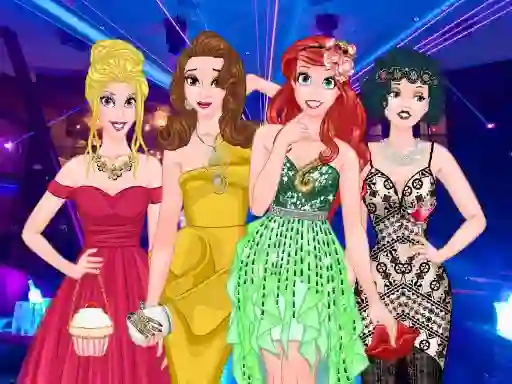 Igra  Princesses Graduation Party Night spletu