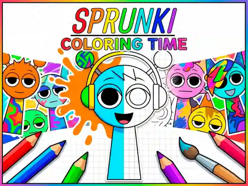 Igra Sprunki Coloring Time spletu
